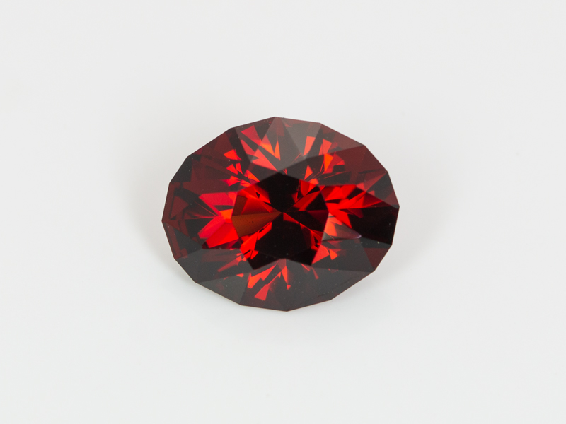 Oval 4.44ct Red